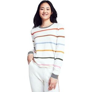 Faherty Striped cashmere cotton sweater